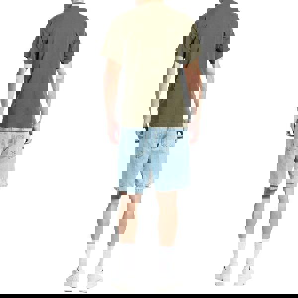 Moschino Mens Embroidered Logo T-Shirt - Green - 