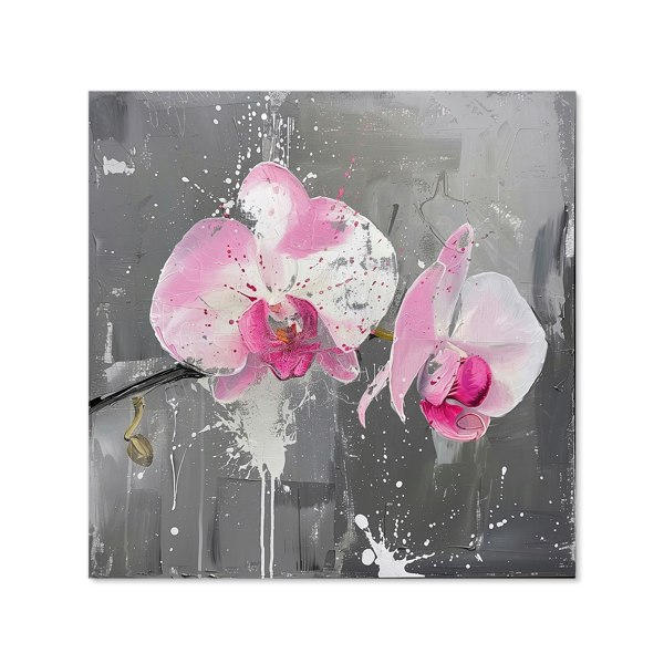 Warren Reed - Designer Pink Orchids Splashart Kitchen Splashback