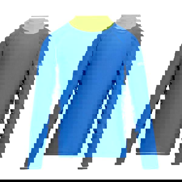 Regatta Girls Hoku II Camo Swim Top - Sonic Blue - 