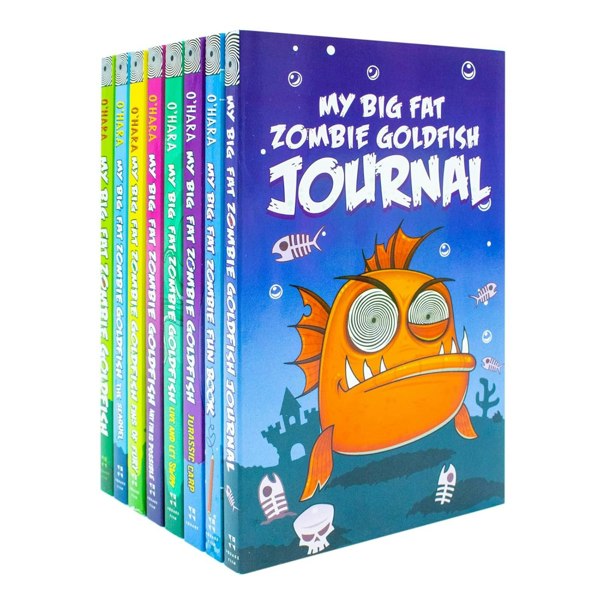 Square Fish My Big Fat Zombie Goldfish Boxed Set 8 Books Collection by Mo O'Hara