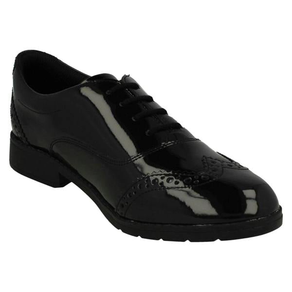 Clarks Girls Clarks Brogue Detailed Formal School Shoes Aubrie Tap