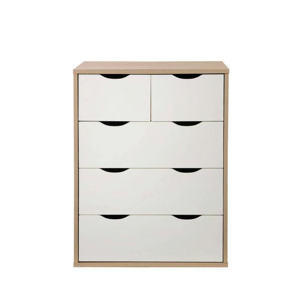 Timber Art Design Alton 3+2 Drawer Bedroom Cabinet Bedside Chest Of Drawers