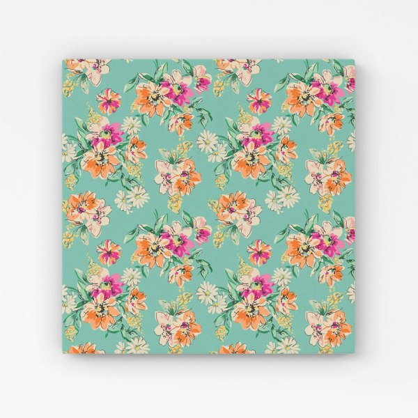 Warren Reed Bright Flower Sketch Canvas