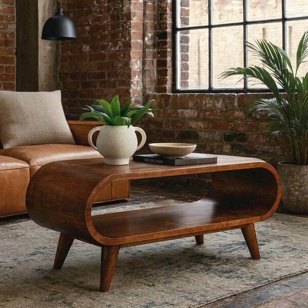 Wyld Haus Porquerolles Nordic Mango Wood Low Coffee Table