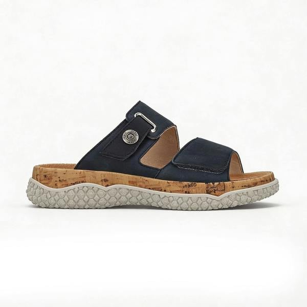 Rieker Rieker V0300 Womens Cross Strap Sandals Blue