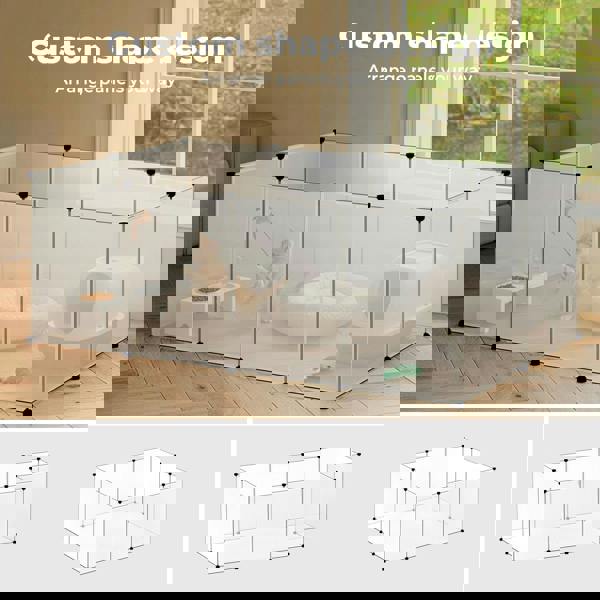 Skylos Small Animal Playpen DIY Plastic Pet Fence for Rabbit Hamster Puppy Guinea Run