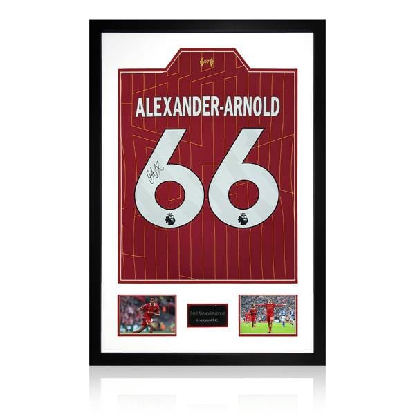 Trent Alexander-Arnold Signed Liverpool Shirt Premium Frame (AFTAL Authentication)