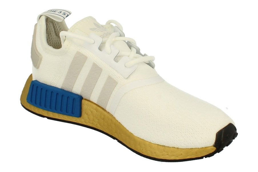 Adidas Originals Nmd_R1 Mens Sneakers  FV3642 - White Gold Blue Fv3642 - Photo 3