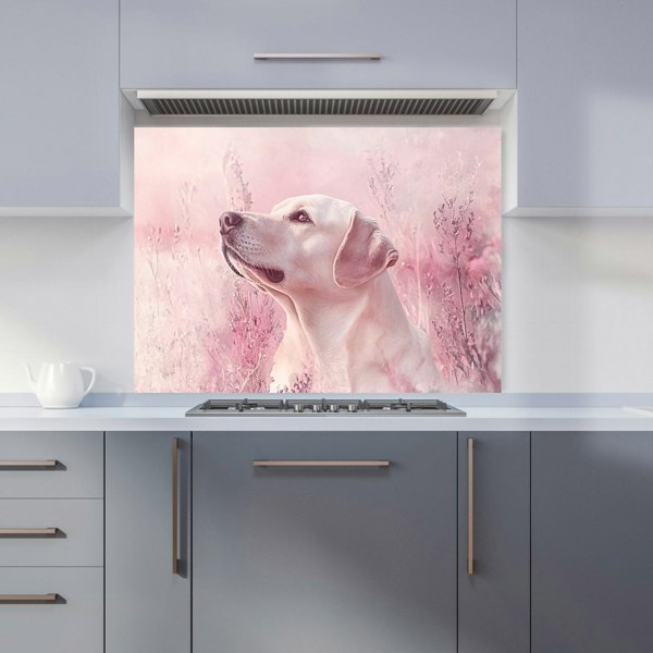 Warren Reed Golden Labrador Glass Kitchen Splashback - 00023