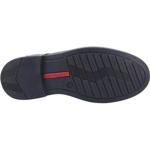 Hush Puppies Tim Senior Leather Boys's Black Shoes