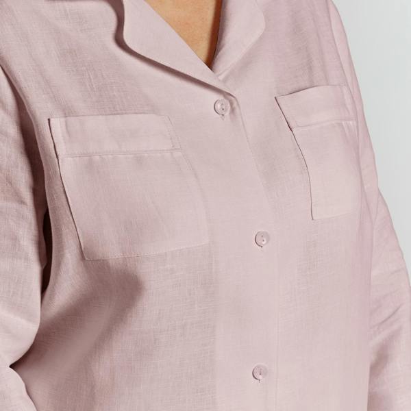 Lazy Linen Mellow Pink Pyjama & Bathrobe