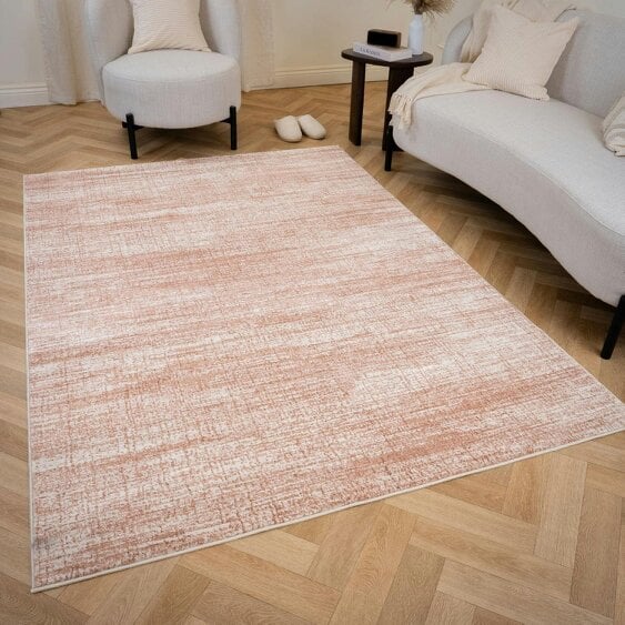 The Rugs Montana Abstract Cream Rose Rug | 3800