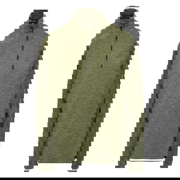 Regatta Mens Hepley Half Zip Fleece Jacket - Oil Green/Olive Night