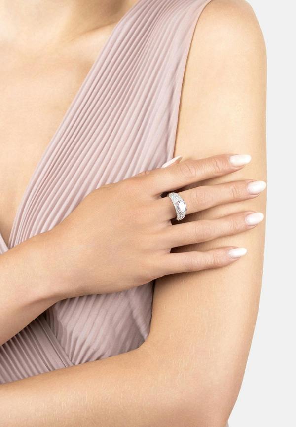 Latelita Rosalie Cocktail Ring Morganite Silver
