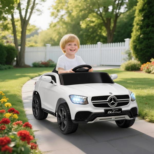 AIYAPLAY Mercedes-Benz GLC Licensed Kids Ride on Car with Remote - White