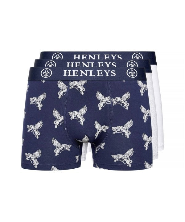 Henleys Lionwing Boxers 3pk Assorted