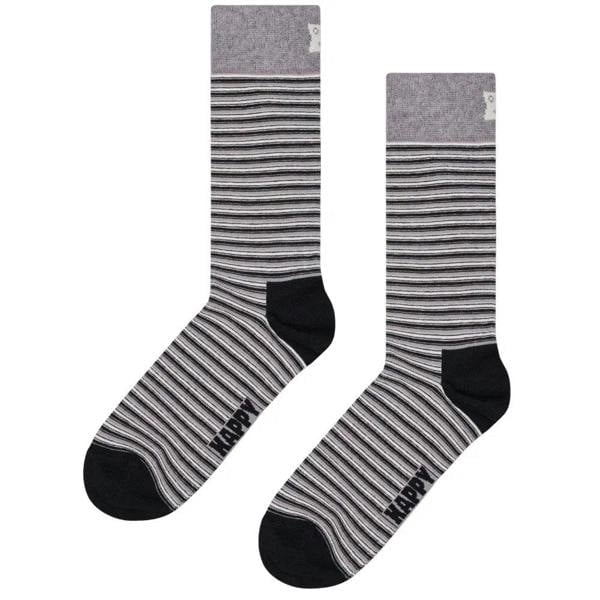 Happy Socks 4-Pack Black and White Socks Gift Set