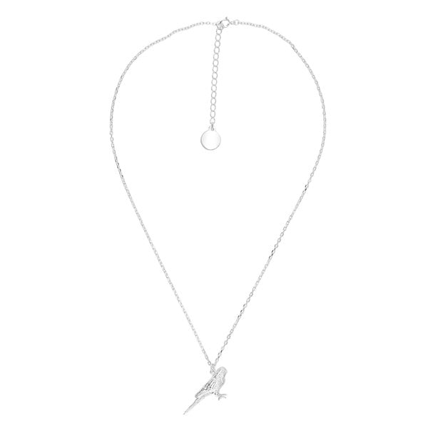 Budgie Silver Necklace - Personalised - MYLEE London