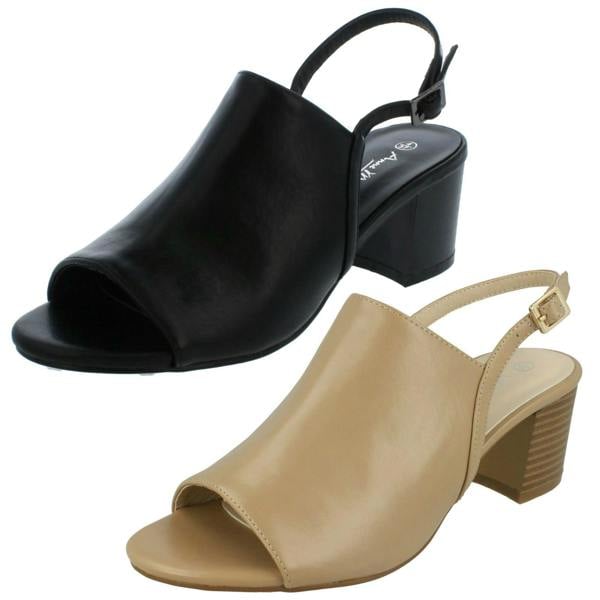 Anne Michelle Ladies Anne Michelle Mid Heel Mules