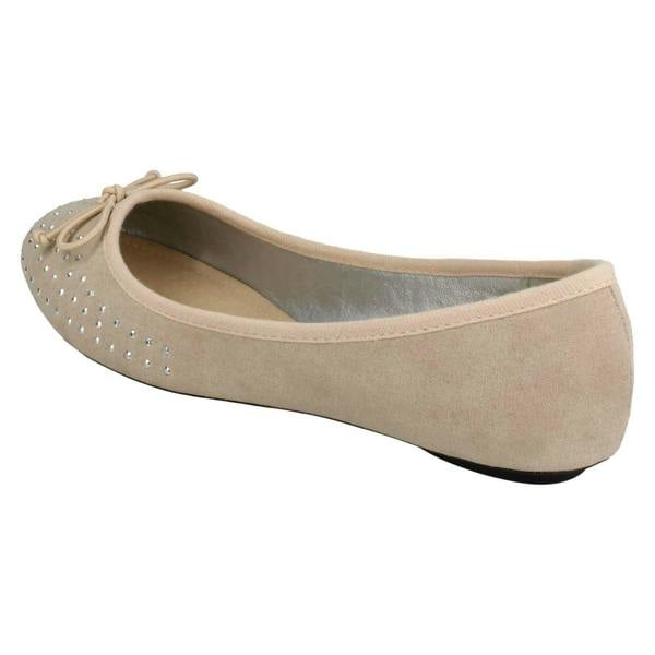 Spot On Ladies Spot On Jewel Design Ballerinas