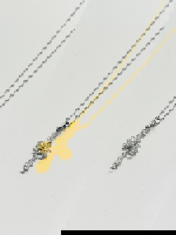 SVNX Cross Pendant Necklace with Gift Box