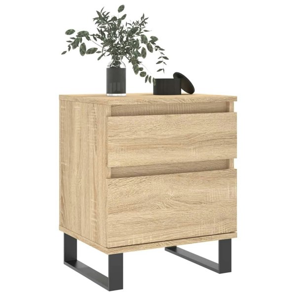 Berkfield Bedside Cabinet Sonoma Oak 40x35x50 cm Engineered Wood