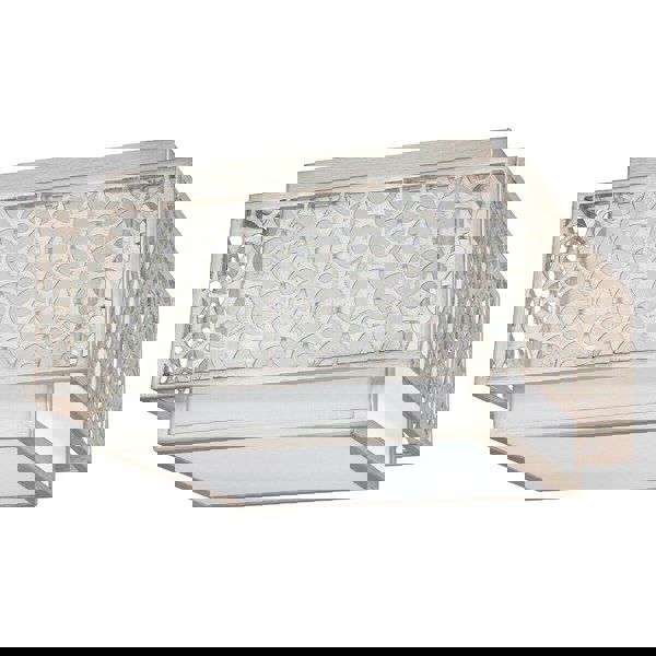2 Bulb Flush Light Low Ceiling Sunrise Silver LED E27 60W Bulb Loops