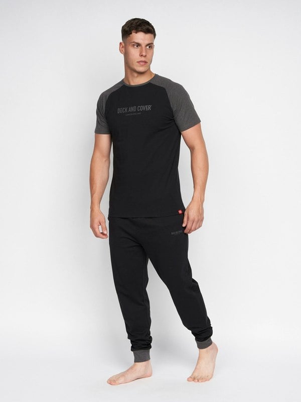 Duck and Cover Vianney Loungewear Set Black