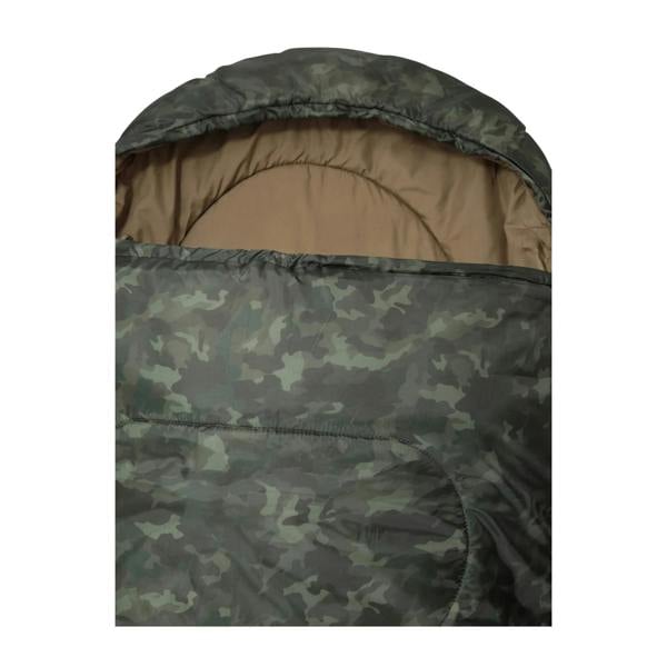Mountain Warehouse Apex Camo Square Midseason Sleeping Bag - Dark Khaki - 