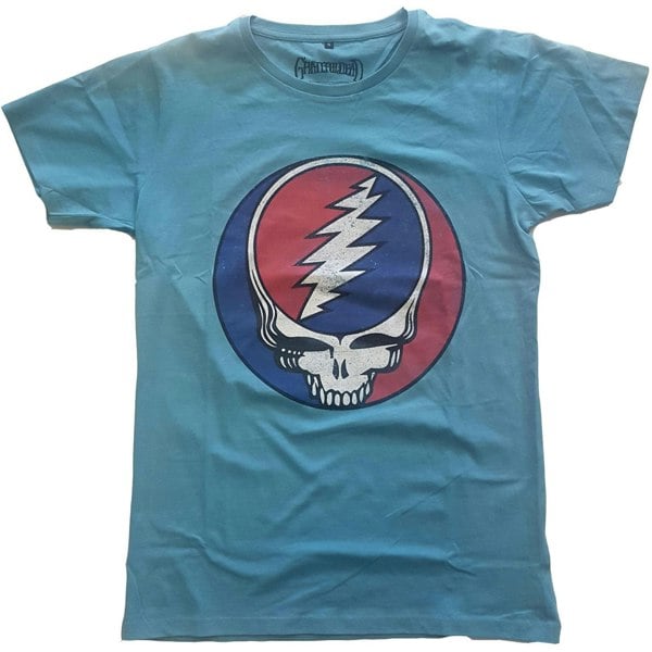 Grateful Dead Unisex Adult Steal Your Face Classic T-Shirt - Blue