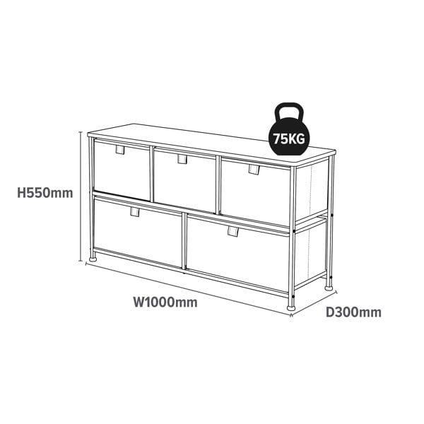 5L-206-GRY DIMENSION ILLUSTRATION