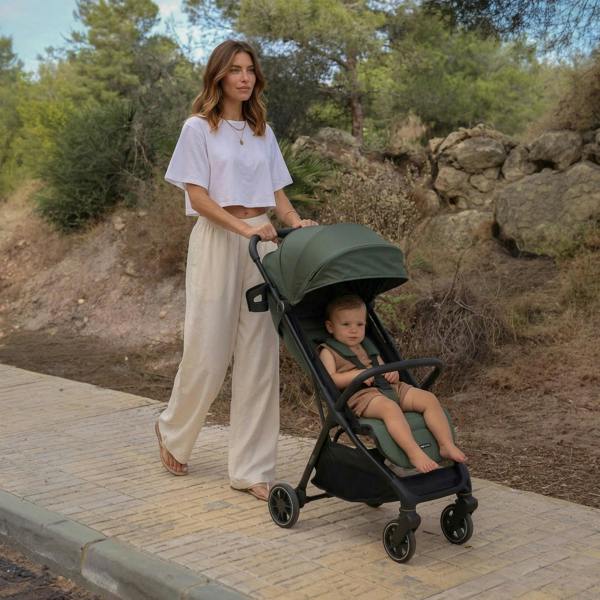 My Babiie MBX6 Compact Stroller - Forest Green