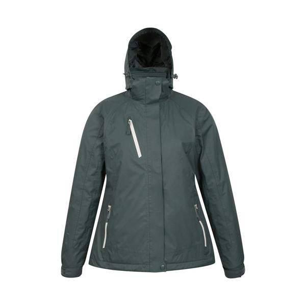 Mountain Warehouse Womens/Ladies Bracken Extreme 3 in 1 Waterproof Jacket - Khaki Green - 