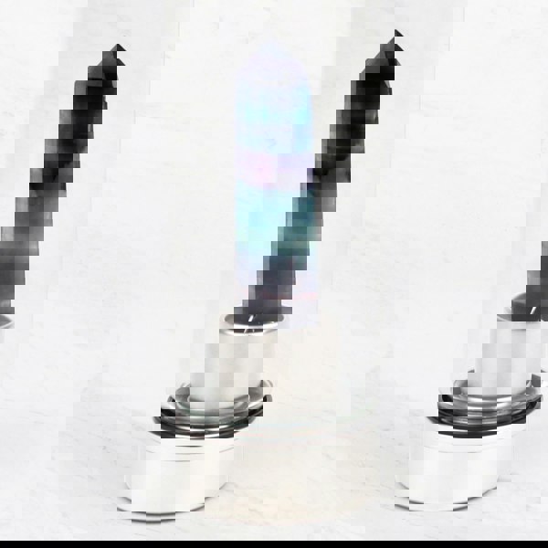 Myga Fluorite Crystal Glass Water Bottle