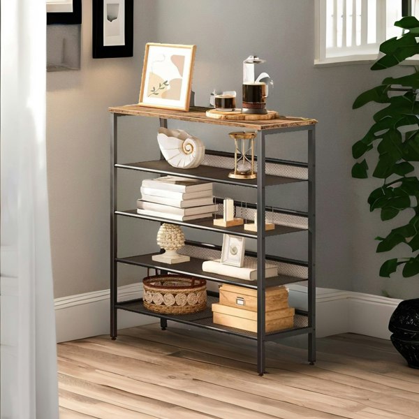 Rafaelo Mobilia 5-Tier Shoe Organizer Shelf