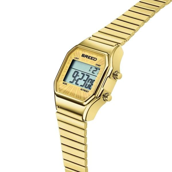 Breed Terra LCD Bracelet Watch - Gold - BRD9703