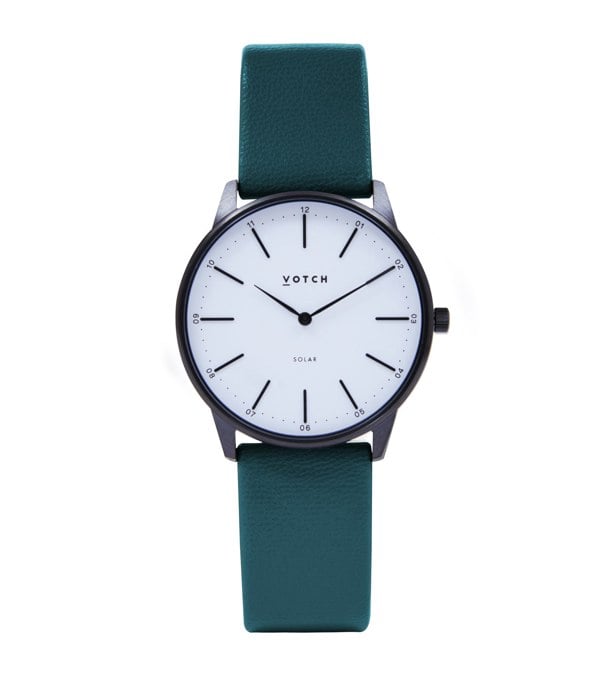 Votch Black & Forest Green Watch | Solar Classic