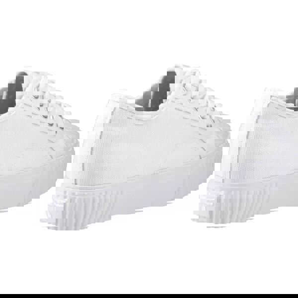 Hush Puppies Freya Canvas Textile Women's White Trainers