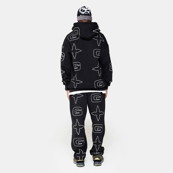 GVNMNT Clothing Co G* Jog Pant - Black / Grey