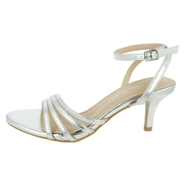 Anne Michelle Ladies Anne Michelle Mid Heel Wide Fit Party Sandals F12112