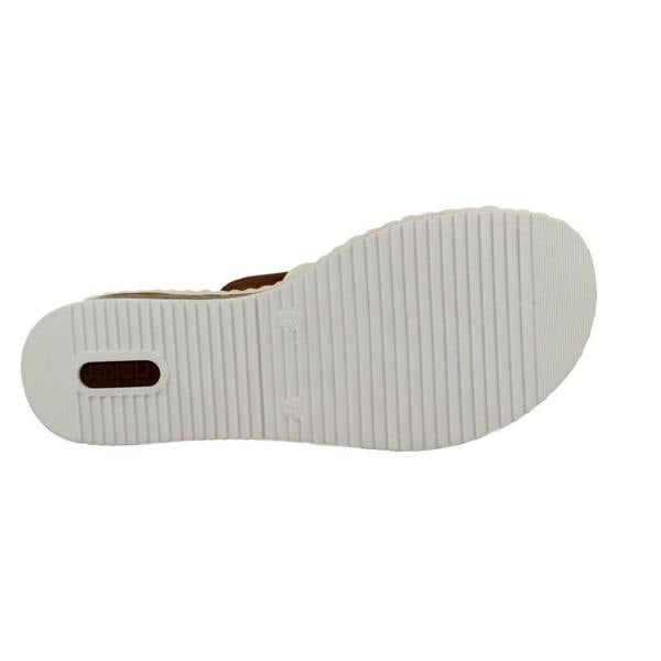 Rieker Ladies Rieker Wedge Heeled Strappy Mule Sandals V3652