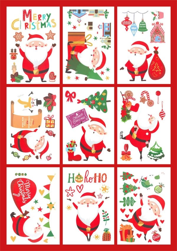 Xmas Haus Christmas Window Themed Sticker set of 120