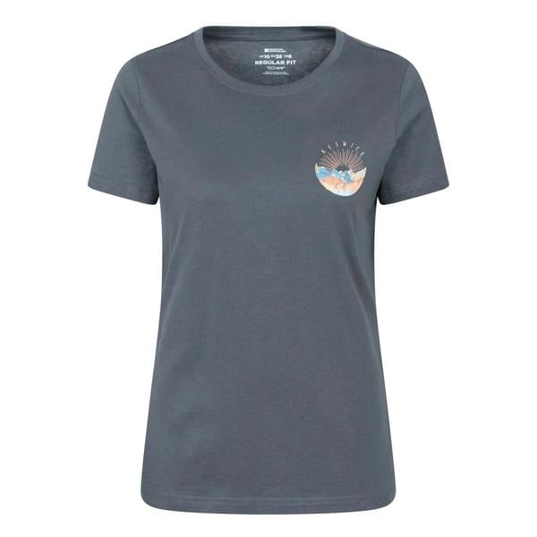 Mountain Warehouse Womens/Ladies Keswick Chest Print T-Shirt - Dark Blue - 