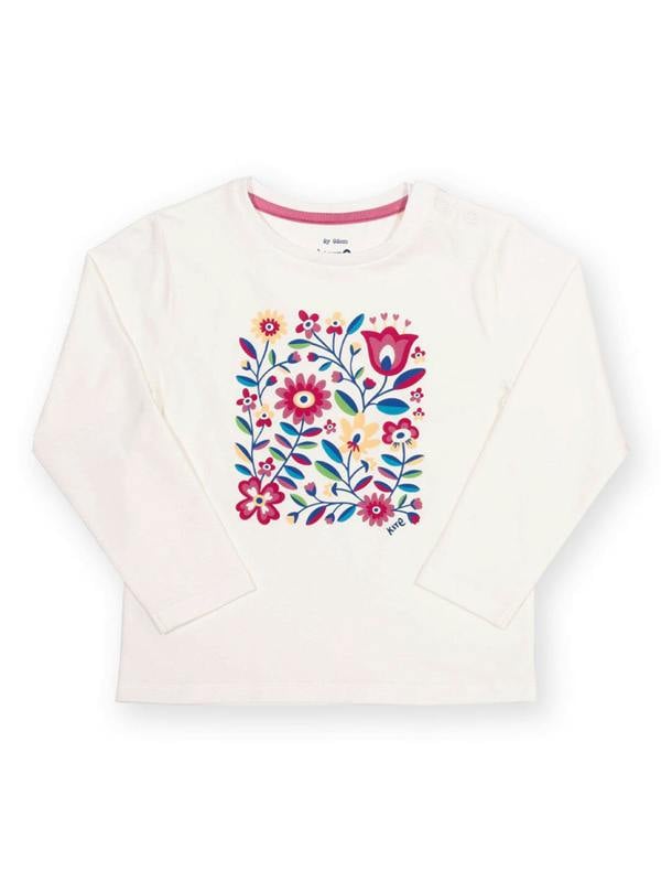 Kite Girls Organic Folksy Bloom T-Shirt