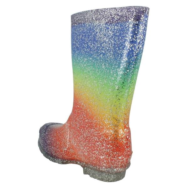 Spot On Girls Spot On Rainbow Glitter Wellingtons