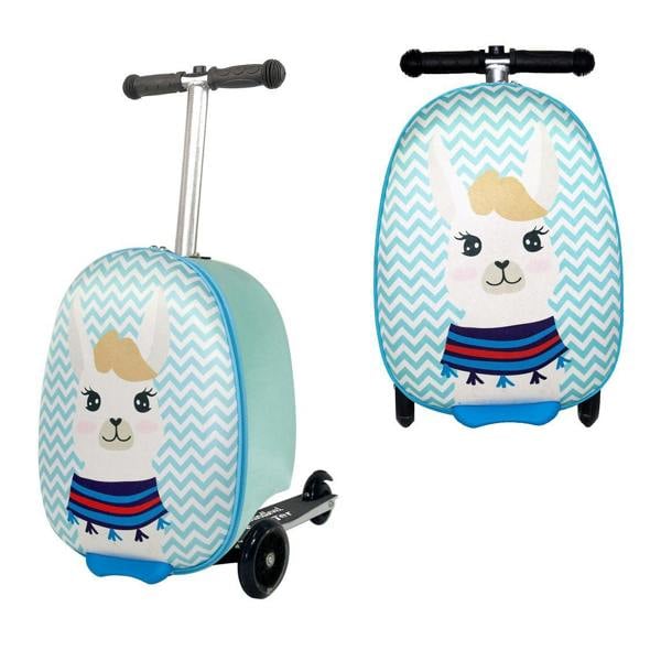 Groundlevel Children's Suitcase with Fold Down Scooter