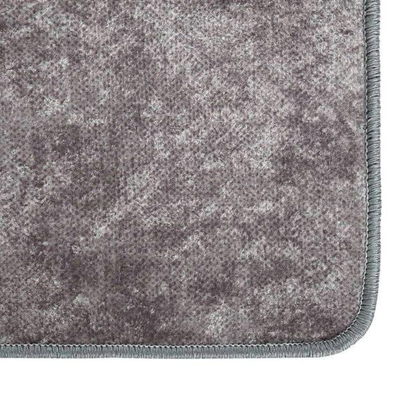 Berkfield Rug Washable 120x180 cm Grey Anti Slip