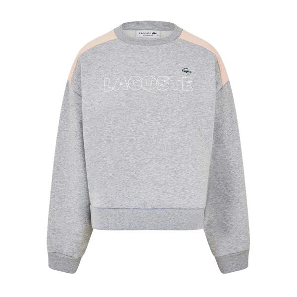 Lacoste Womens/Ladies Relaxed Fit Sweatshirt - Silver - 