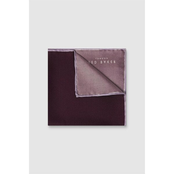Ted Baker Plum Contrast Pocket Square