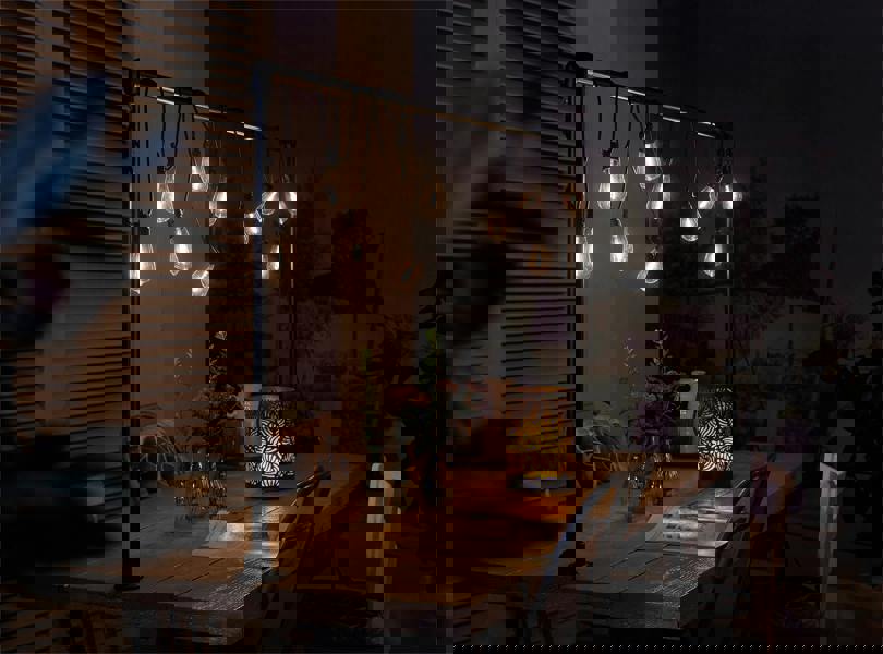 Luxform 230v 24V Festoon Lights Warm White Bulbs Hawaii 10Pk